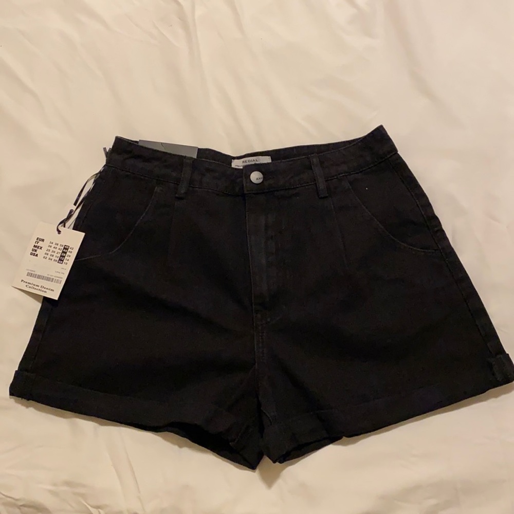 NWT Nasty Gal High Waist Relaxed Denim Mom Shorts